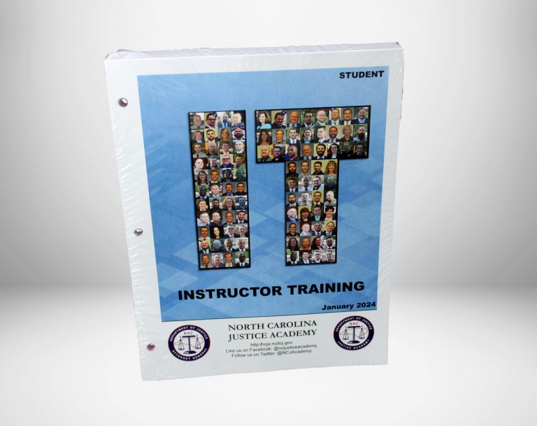 INSTRUCTOR TRAINING MANUAL – STUDENT – 754 – NCJA Online Bookstore